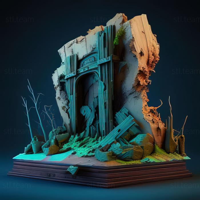 3D model Saving the World from Ruins The Ruins of Steel IslandRE (STL)